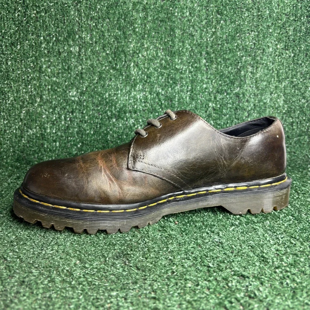 Dr Martens‎ 1461 Distressed Leather Bouncing Soles Oxford Shoes Brown Mens Sz 11